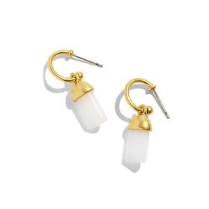 ✨ Madewell Stone Collection Drop Earrings, Alabaster